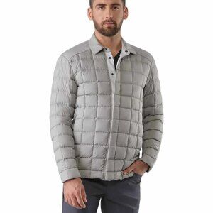 Arc'teryx Men's Rico Shacket Grey 750 Down Snap Front Shirt Jacket | Large
